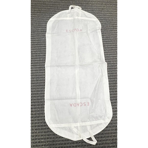 ESCADA Long Dust Bag Travel Garment White Pink 53”Lx 24”W - Picture 1 of 5